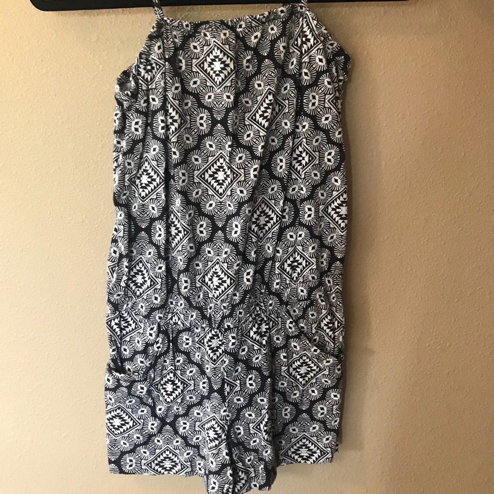 Black and white romper from Old Navy.